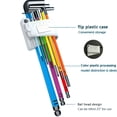 thumbnail image 2 of 9Pcs L Types Hex Key Wrench Screwdriver Set Ball End Hand Repair Tool, 2 of 7