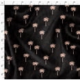 thumbnail image 4 of Soimoi Black Fabric - By the Yard - 56 Inch Wide - Tropical Palm Tree Fabric - Botanical Beauty Meets Avian Elegance Printed Fabric, 4 of 6