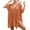 Orange, variant on Women's Hollow out Knit Mini Dress Short Sleeve V Neck Side Lace-Up Sheer Crochet Beach Cover Up for Summer Beach Travel Swimsuit Coverup for Women Long Skirt White One Size