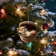 thumbnail image 3 of Artesanías Decorativas Adorno navideño de animales del bosque para árbol de Navidad, colgante acrílico de 8 cm para decoración festiva (1 unidad) Rkxzt, 3 of 9