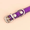thumbnail image 5 of Pet Artist PU Leather Thin Bling Glitter Small Dog Collars for Puppy Cat Kitten Personalized Custom Pet Name Girl Boy, 5 of 12