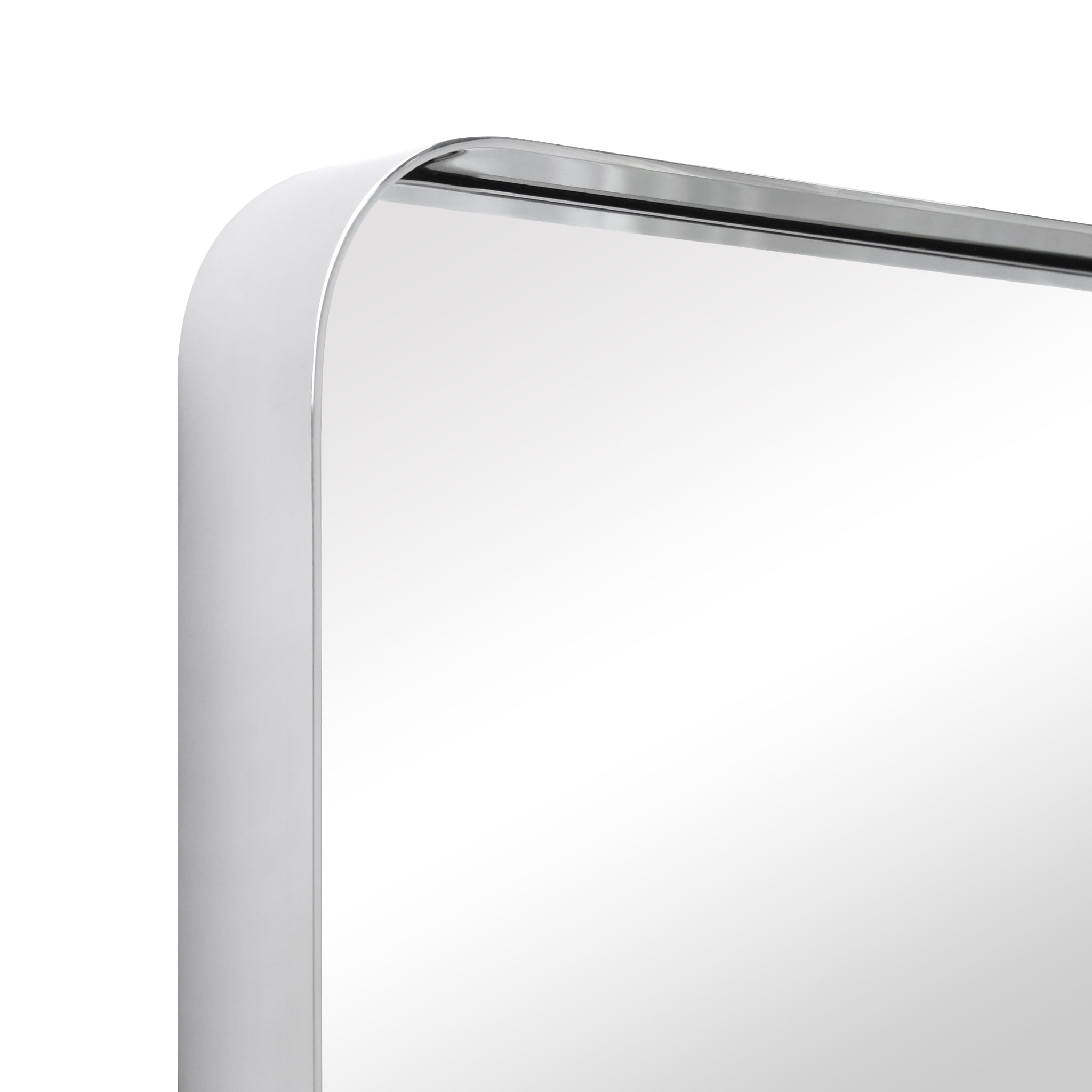 Empire Art Direct Ultra Polished Silver Stainless Steel Frame Rectangle Wall Mirror, 22" x 30" x 2", Ready to Hang