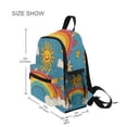 thumbnail image 3 of FORMRS School Backpack with Front Zippered Pocket 12" Elementary Student Travel Daypack, Rainbow with Stars, 3 of 6