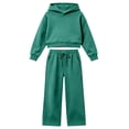 thumbnail image 5 of Gunia Kids Tween Girls Hoodie And Jogger Set 2 Piece Athletic Outfits Set Sweatsuits Tracksuit Fall Winter Clothes,Size 3-13 Years, 5 of 7