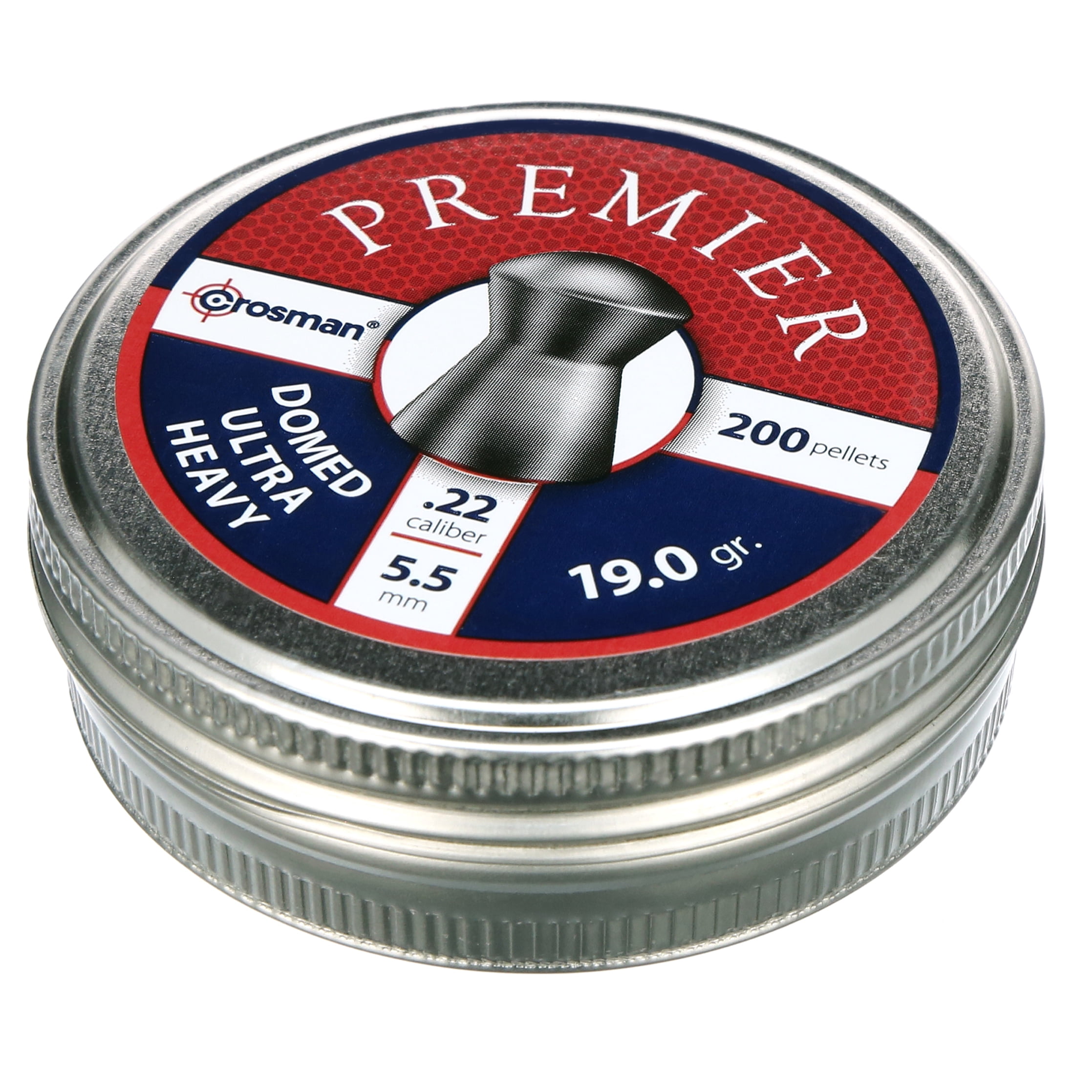 Crosman Premier .22Cal. Heavy Domed 19gr Pellet for Pellet Air Guns, 200ct.