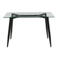 thumbnail image 4 of LumiSource Black Metal, Clear Glass Clara Table, 4 of 7