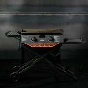 Blackstone Adventure Ready Outdoor Griddle, 2-Burner 28 Propane Flat Top Grill with Flex-fold Legs, Gray