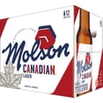 thumbnail image 4 of Molson Canadian Beer, 12 Pack, 12 fl oz Glass Bottles, 5% ABV, Import Lager, 4 of 4
