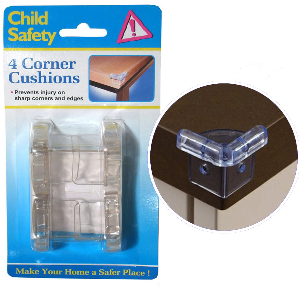 Baby Safety Corner Protectors L Type Furniture Corner Guards Edge Corner Bumper for Child 4 Pieces WhiteAttractive Processed