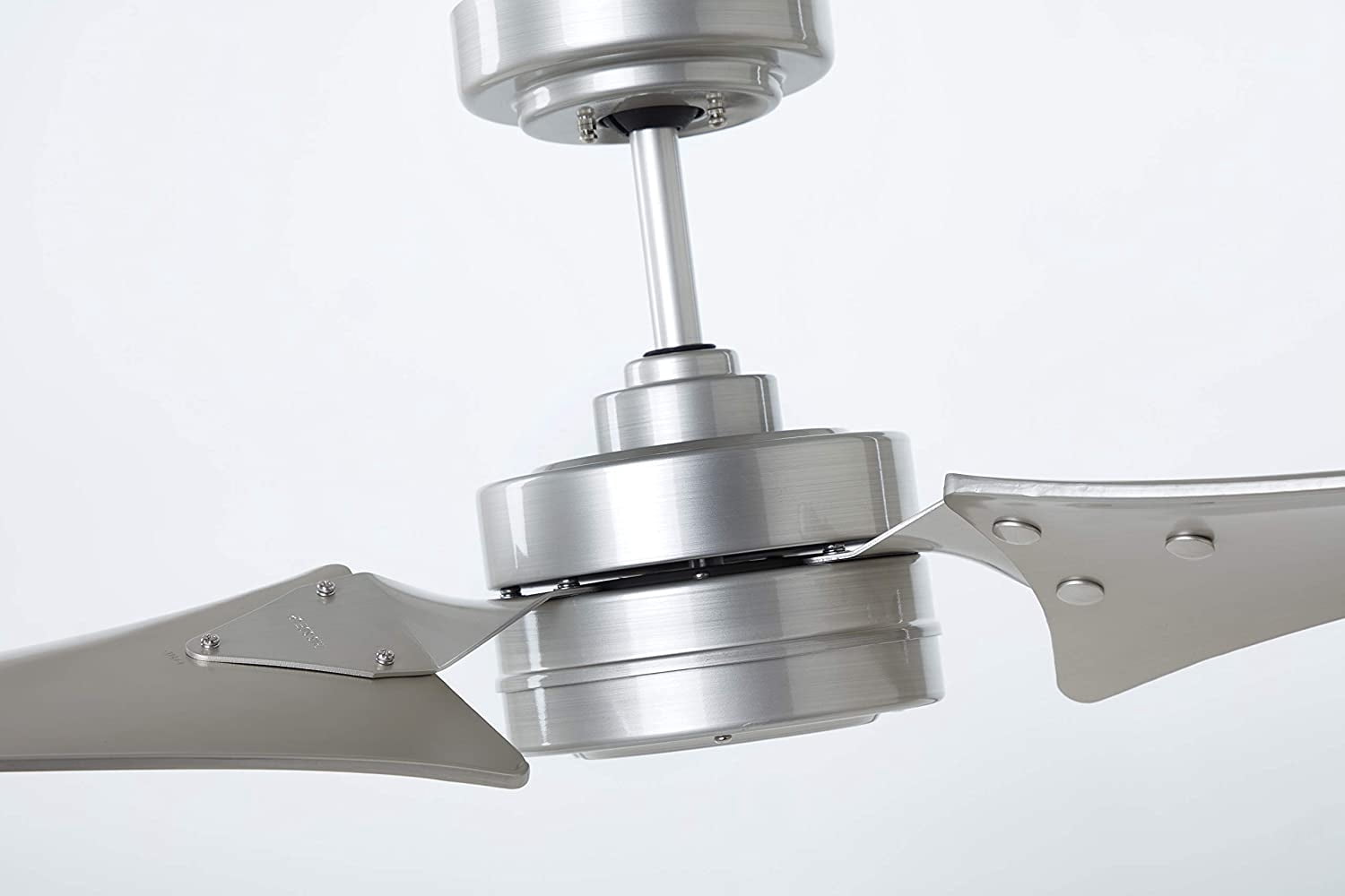 Noble Comfort AM3194 60" Ceiling Fan, Damp Rated - Silver , Wall Control