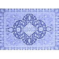 thumbnail image 1 of Ahgly Company Machine Washable Indoor Rectangle Geometric Blue Traditional Area Rugs, 2' x 3', 1 of 4