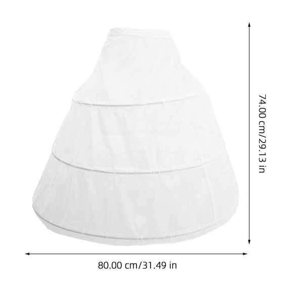 OUNONA Women's White Polyester Petticoat Underskirt, Lightweight and Comfortable, 1 Pack for and Skirts