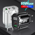 thumbnail image 5 of Cargador de teléfono móvil de carga rápida de 65 W GaN de nitruro de galio PD, adaptador para computadora portátil CE FCC UKCA, 5 of 5