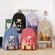 thumbnail image 3 of 4pcs Set Kawaii Mochila Para Laptop, Bolsa De Viaje Escolar De Estilo Preppy Simple Con Bolso De Mano, Bolso Cruzado Y Estuche Para Lápices, 3 of 4