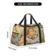 thumbnail image 3 of Fotbe Girl Hugging Dog Flowers Bolsa de Viaje con Estampado, Bolsa de Fin de Semana para Mujer con Compartimento para Zapatos, Bolsa de Gimnasio con Bolsillo Húmedo, 3 of 7