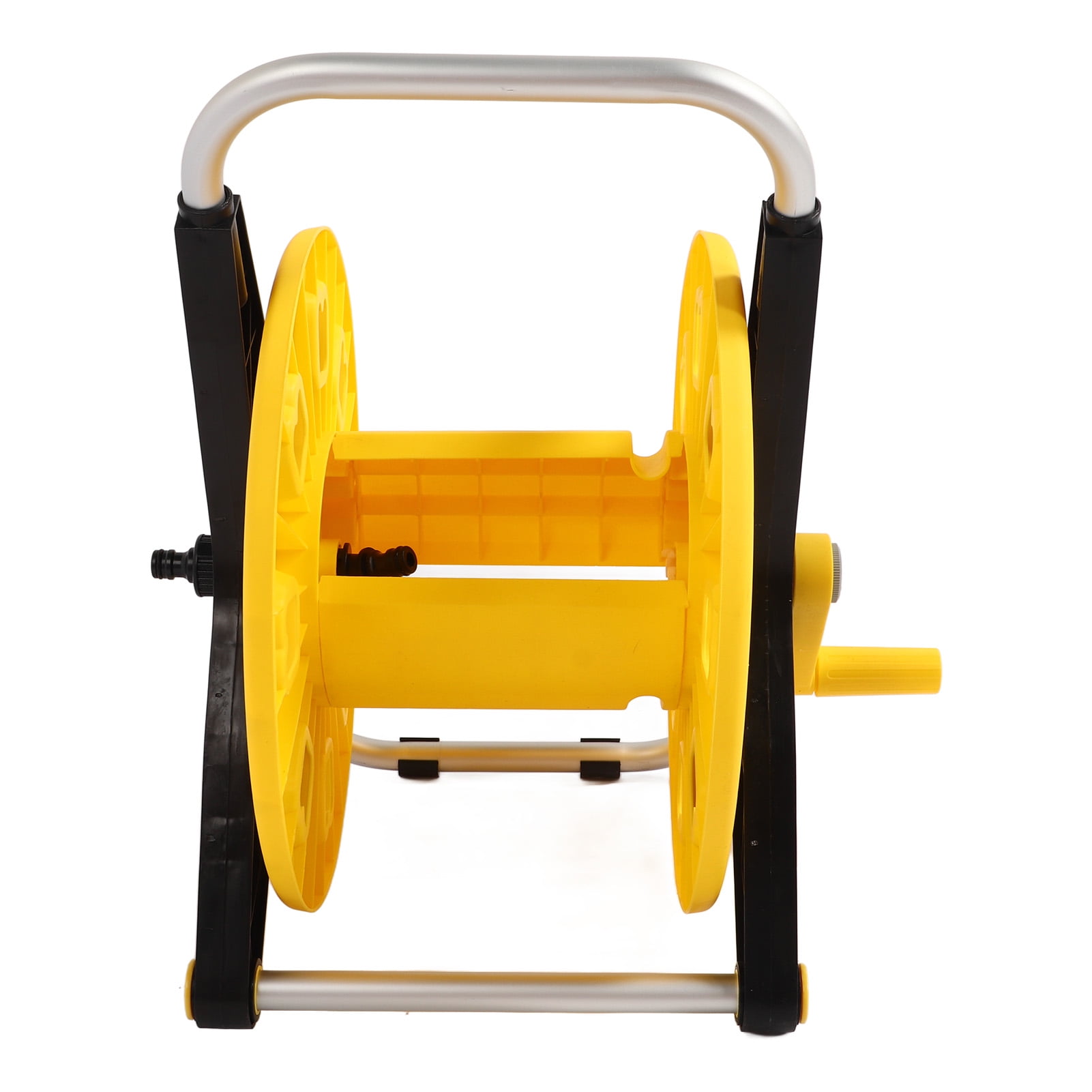 Yajisi 1/2 Inch Garden Hose Reel Portable Water Hose Holder Cart Holds Up to 60m 197ft Outside Pipes for Yard Lawn Car Washing Yellow H-3050S Heavy Duty Organizer