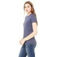 thumbnail image 3 of The Bella + Canvas T-Shirt pour Femmes Favorite - Bleu Marine Chiné - TG, 3 of 3