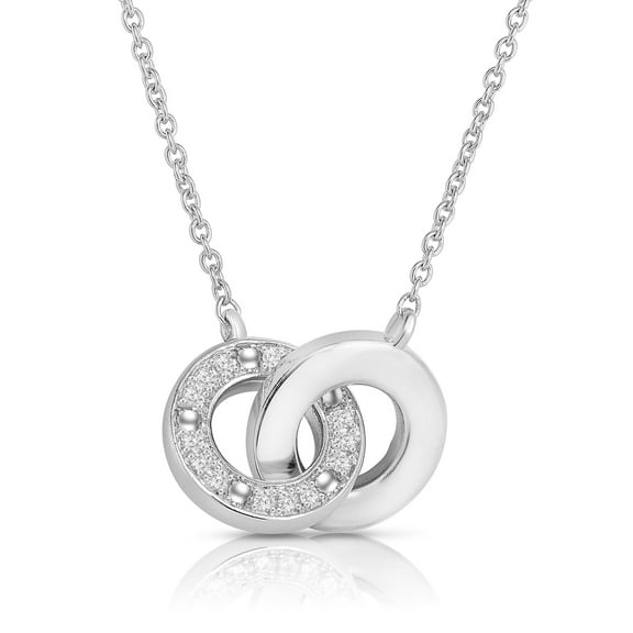 Natalia Drake 1/4 Cttw Diamond Interlocking Circle Pendant Necklace for Women