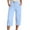 Sky Blue, variant on Pants for Women Fashion Solid Straight Leg Casual High Waist Sports Loose Bermuda Pant Womens Slacks Sky Blue L