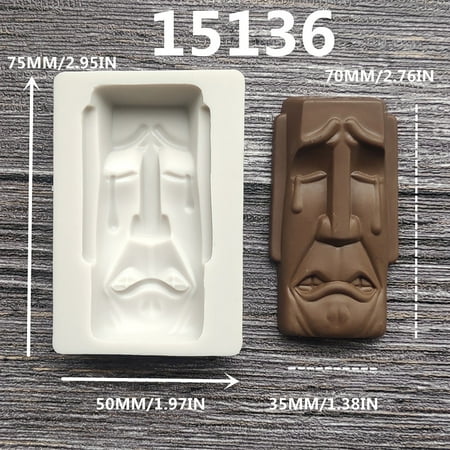 

Easter Mold Easter Moai Statue Chocolate Mold Easter Cake Tool Cake Mould TANGNADE