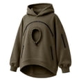 thumbnail image 4 of Womens Pet Carrier Sweater Cat Dog Pouch Hoodies Animal Holder Long Sleeve Hood Sweatshirt | Lightweight Shirt, for Pet Lovers Home Park Walking Short Trips, 4 of 7