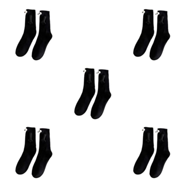 Calcetines con función de succión magnética Sonducket poliéster color blanco y negro