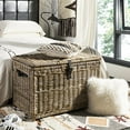 thumbnail image 3 of happimess Michael 35" Wicker Storage Trunk, Natural, 3 of 5