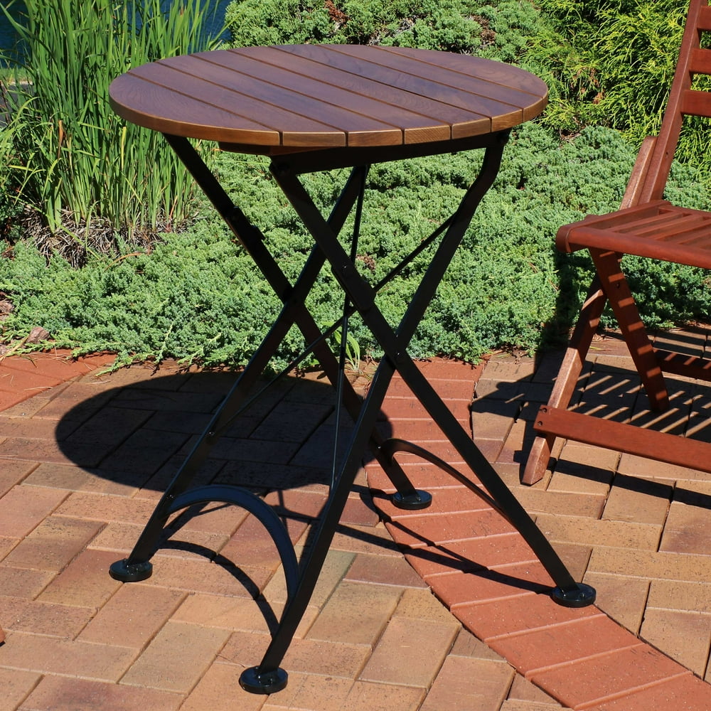 foldable bistro table set