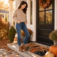 thumbnail image 3 of STIJGGN Halloween Boo Crow Pumpkin Coir Rug, 23"×15" Fall Outdoor Front Door Decor Mat, Washable Hand-Woven Rug for Layered Doormat, Autumn Halloween Thanksgiving Carpet for Porch, Entryway, 3 of 3