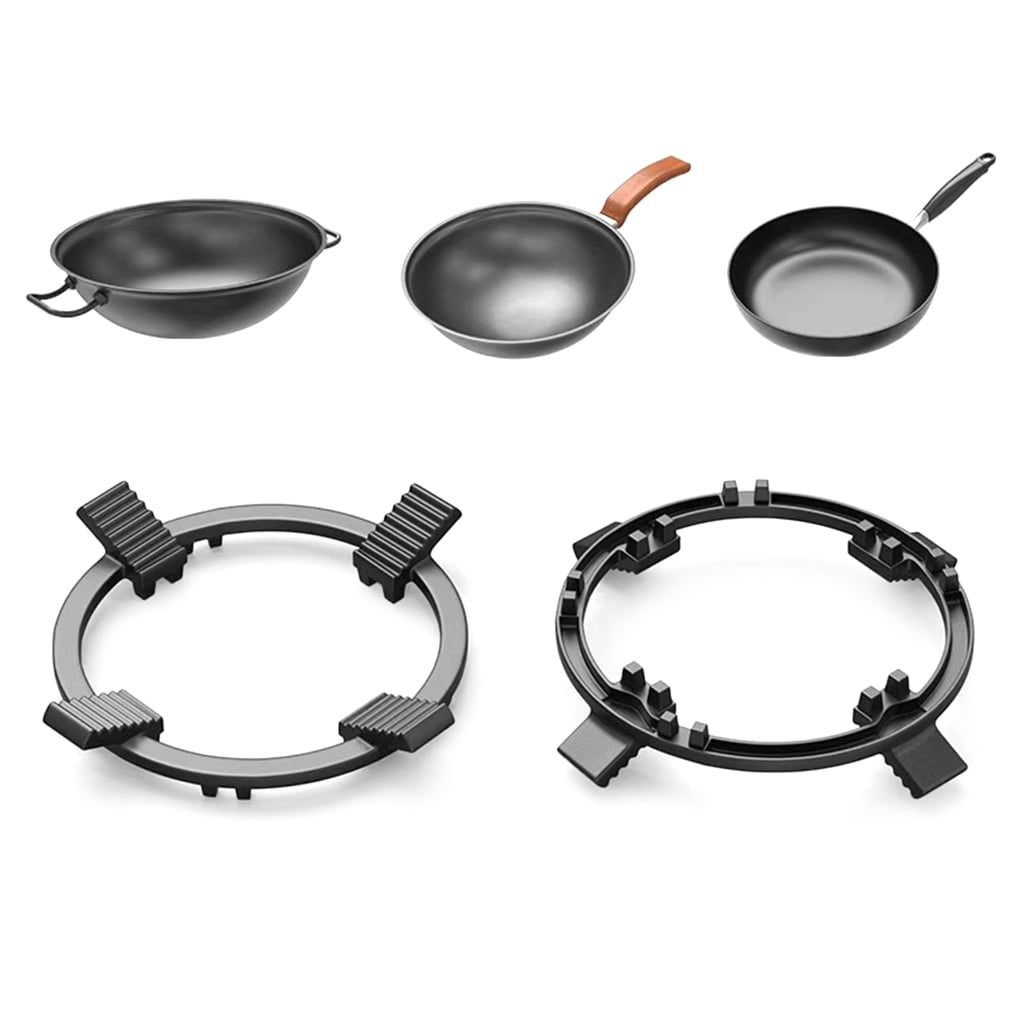 WINDLAND Cast Iron Wok Support Rings Wok Support Stand Gas Stove Rack Accessories