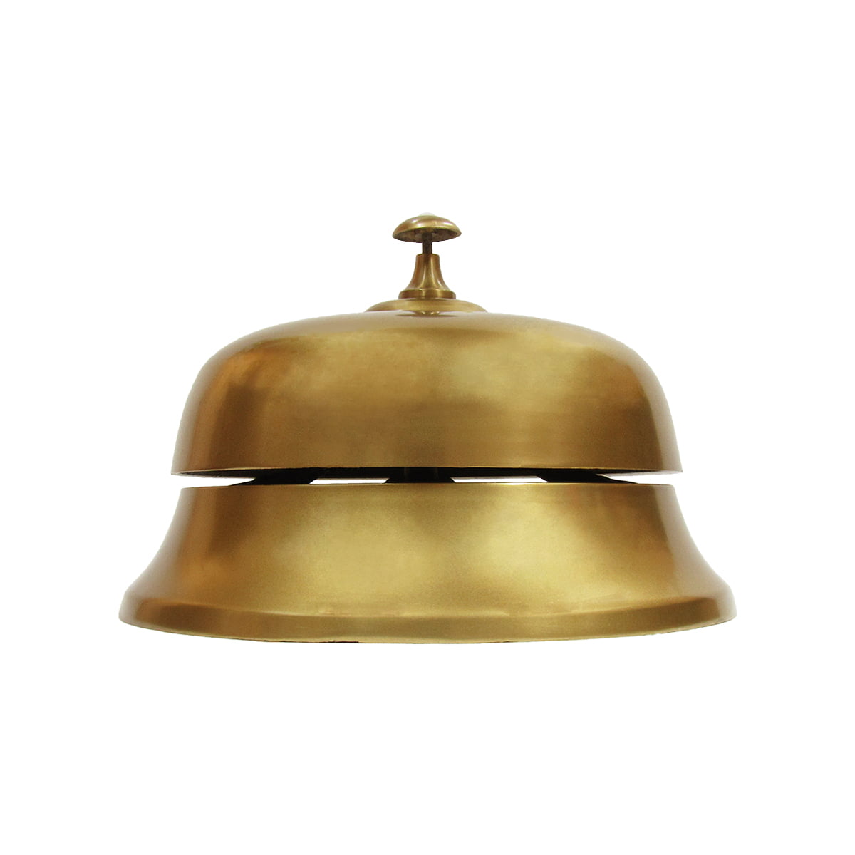 BRASS HOTEL FRONT DESK BELL SALES SERVICE COUNTER BELL ON WHEEL BASE 
