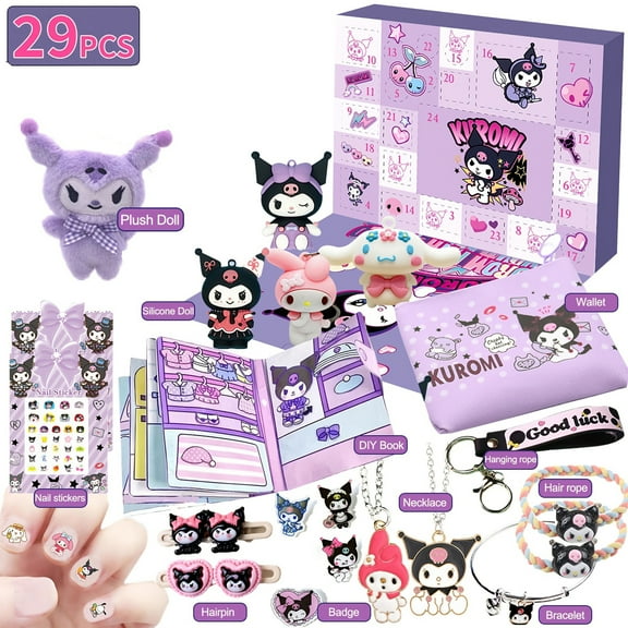 Kuromi Christmas Advent Calendar 2025 Advent Calendar for Christmas 24 Days Countdown Calendar