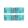 thumbnail image 1 of Cinturón de mujer INSPIRE CHIC con decoración de lentejuelas, hebillas metálicas entrelazadas, cinturón elástico color azul claro y azul claro, 1 of 6