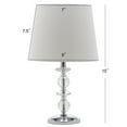 thumbnail image 3 of SAFAVIEH Derry 15 in. Crystal Table Lamp with Off-White Polyester Shade, Set of 2, 3 of 8