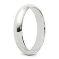 thumbnail image 6 of Sterling Silver Rhodium-plated 4mm Half-Round Band, 6 of 7