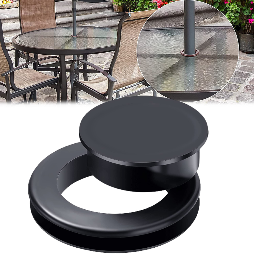 Elbourn 2 Inch Patio Table Umbrella Hole Ring and Cap Set, Standard