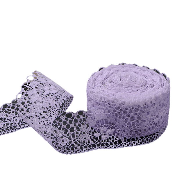 1 Roll 10M Ruffles Decor Exquisite DIY Polyester Visual Effect Hard to Fade Lace Decor for Home