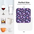 thumbnail image 6 of Gaeub crystal Skull flower cool Print 4 Pcs Leather Coasters for Drinks ,Drink Coasters Sets,Drink Table Cup Coasters for Living Room Kitchen Coffee Decor-Square, 6 of 6
