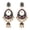 2#, variant on Classic Luxury Wedding Crystal Flower Earrings Pendientes Vintage Retro Earrings-3#