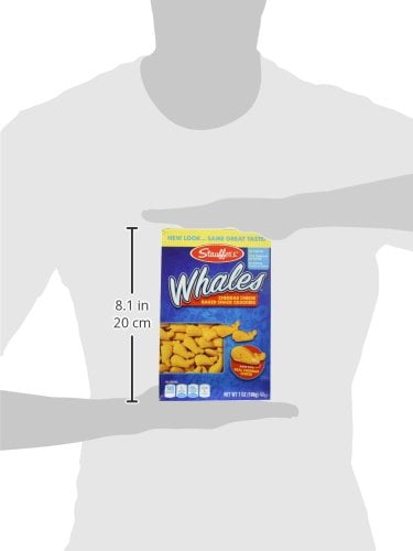 Stauffer's Whales Cheddar Cheese Baked Cheese Crackers , 7 oz