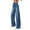 Z1 Dark Blue, variant on Women's Casual Jeans Straight Leg Pearl Embellishments Stretch Long Wide Leg High Waist Trousers Everyday Wear All Season Versatile Streetwear Relaxed Fit Denim Pants Dark Blue,L