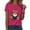 Hot Pink, variant on Crew Neck Shirt Funny Family Party Celebration Short Sleeve Tee Pumpkin Graphic Cute Ghost Tops Halloween Women'sT-Shirts Purple,S