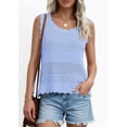 thumbnail image 5 of PRETTYGARDEN Womens Crochet Tank Tops Summer Spring Boho Sleeveless Cute Knit Sweater Vest Trendy Beach Vacation Clothes, 5 of 10