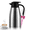 Black & Silver, variant on Jowenia Thermal Coffee Carafe, Stainless Steel Insulated Vacuum Pot Flask Dispenser Coffee Carafes Keeping Hot Coffee, Tea, Hot Water, Hot Beverage 2L/68oz (Silver)