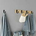 thumbnail image 6 of Coat Hooks Wall Mounted - Heavy Duty Metal Single Prong Robe Hanger Rustproof Wall Hooks for Towel Hat Key Bag on Bathroom, Kitchen, Livingroom, 15 Pack (Matte Black), 6 of 7