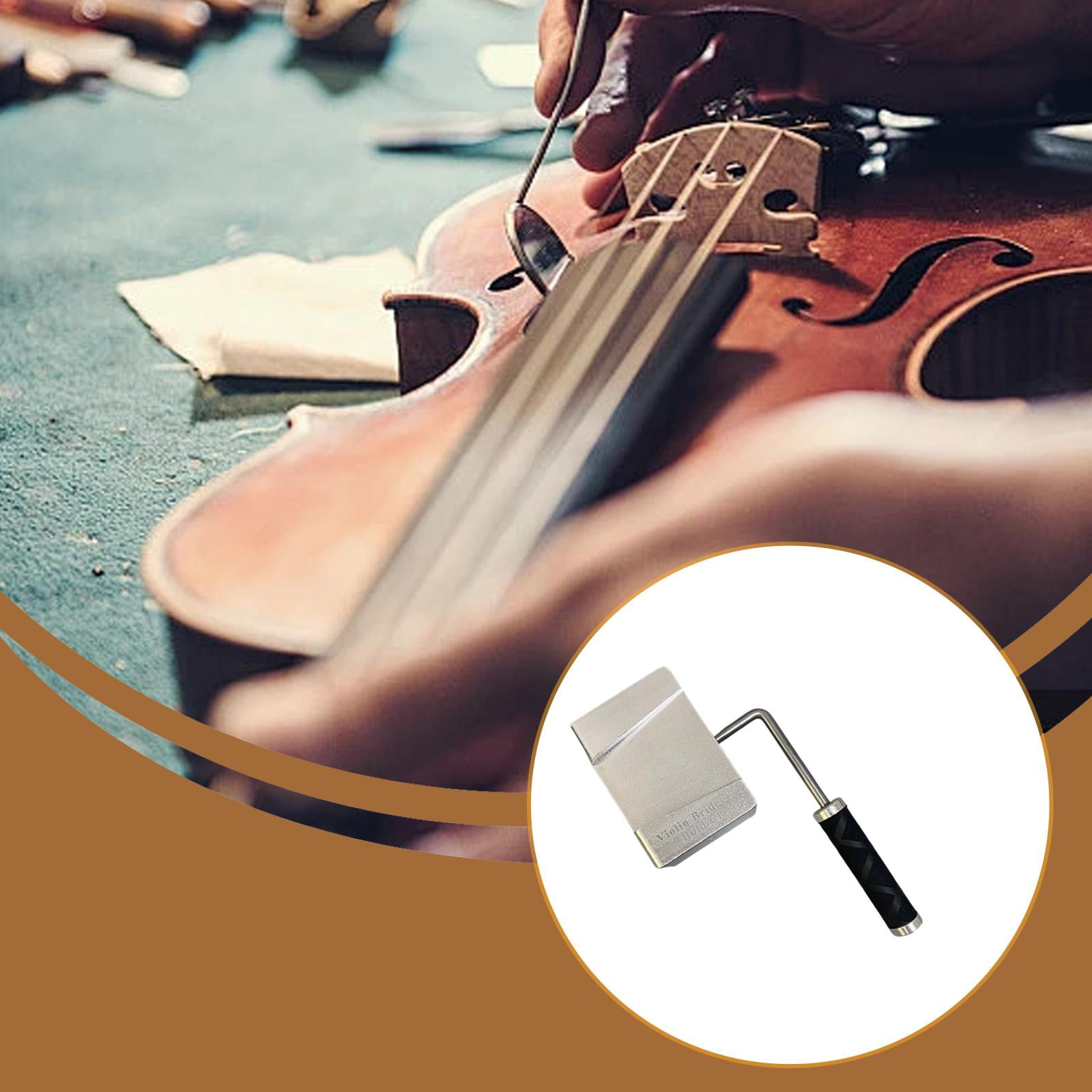 LeeQinersw Bridge Holder Clamp Luthiers Tool Reliable Parts Portable Violin Making Tool Bending handle