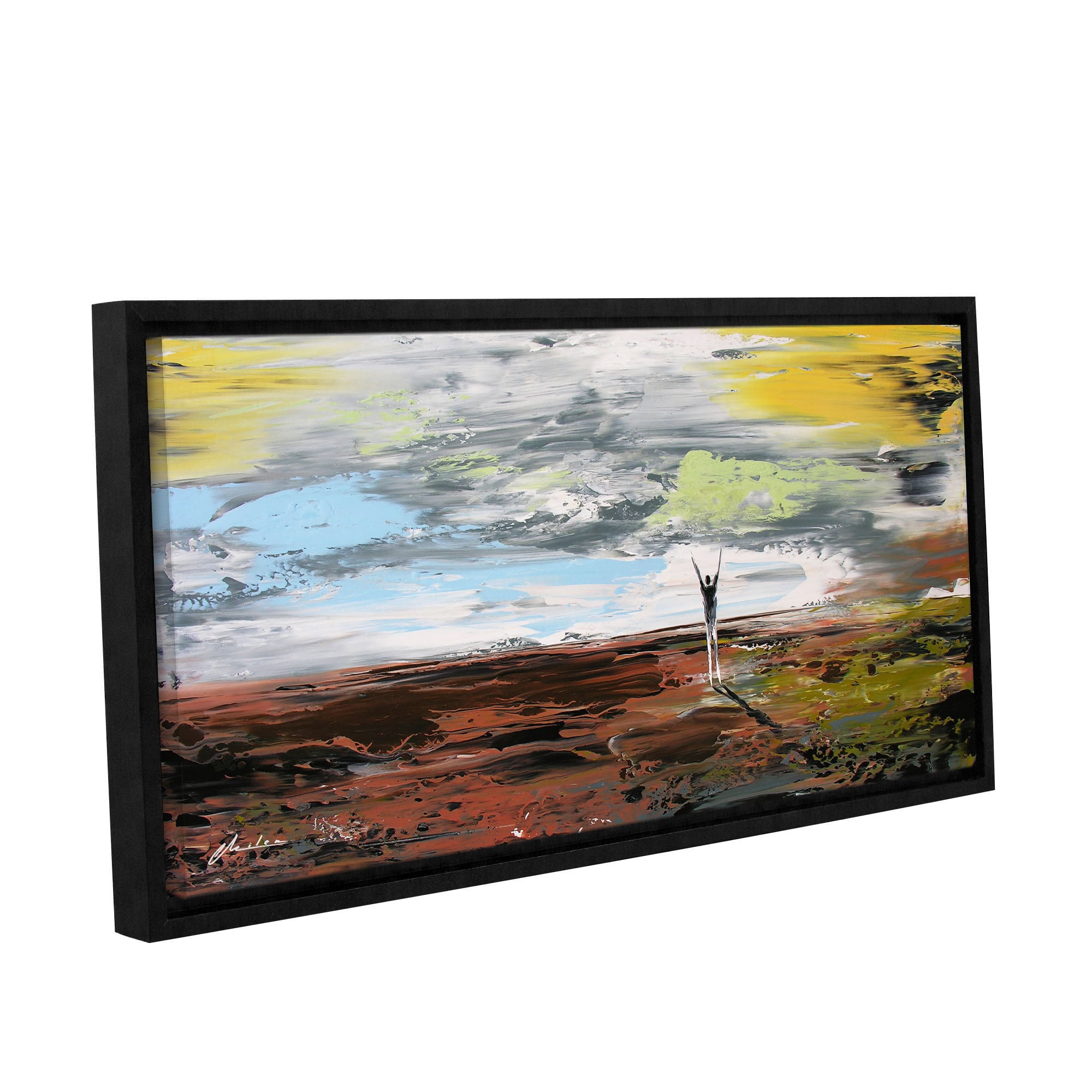 ArtWall Milen Tod "Freedom" Gallery-wrapped Floater-framed Canvas