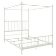 thumbnail image 4 of Pemberly Row Traditional Metal Canopy Bed, Full, White, 4 of 6