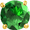 Dark-Green, variant on Womens Traditional 2CT Round CZ Solitaire Clip-On Earrings - GoldSilver Non-Pierced 8MM