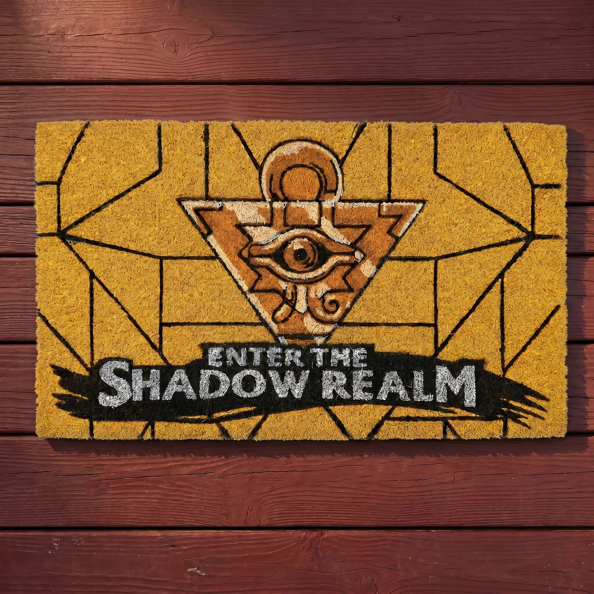 Pyramid America: Yu-Gi-Oh: Enter the Shadow Realm - 29 x 17" Doormat - Non-Slip Coir Rug, In-Outdoor-Entryway Decor, Anime Fan Collectible, Licensed
